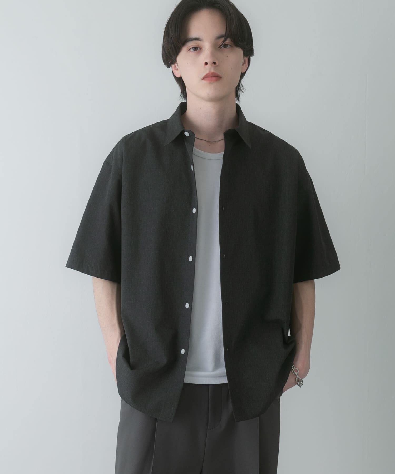 SENSE OF PLACE by URBAN RESEARCH「『ｲｰｼﾞｰｹｱ/速乾/接触冷感』ｺﾝﾌｫｰﾄﾚｷﾞｭﾗｰｶﾗｰｼｮ  」|シャツ・ブラウス|