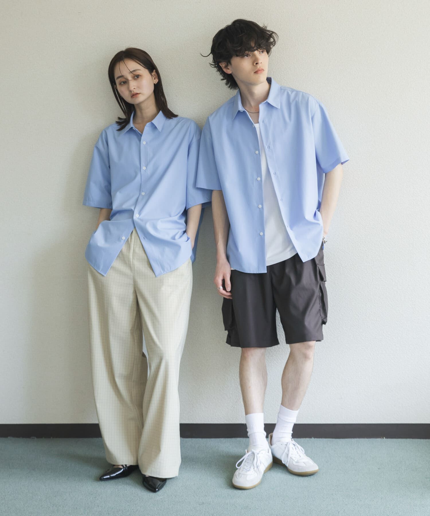 SENSE OF PLACE by URBAN RESEARCH「『ｲｰｼﾞｰｹｱ/速乾/接触冷感』ｺﾝﾌｫｰﾄﾚｷﾞｭﾗｰｶﾗｰｼｮ  」|シャツ・ブラウス|