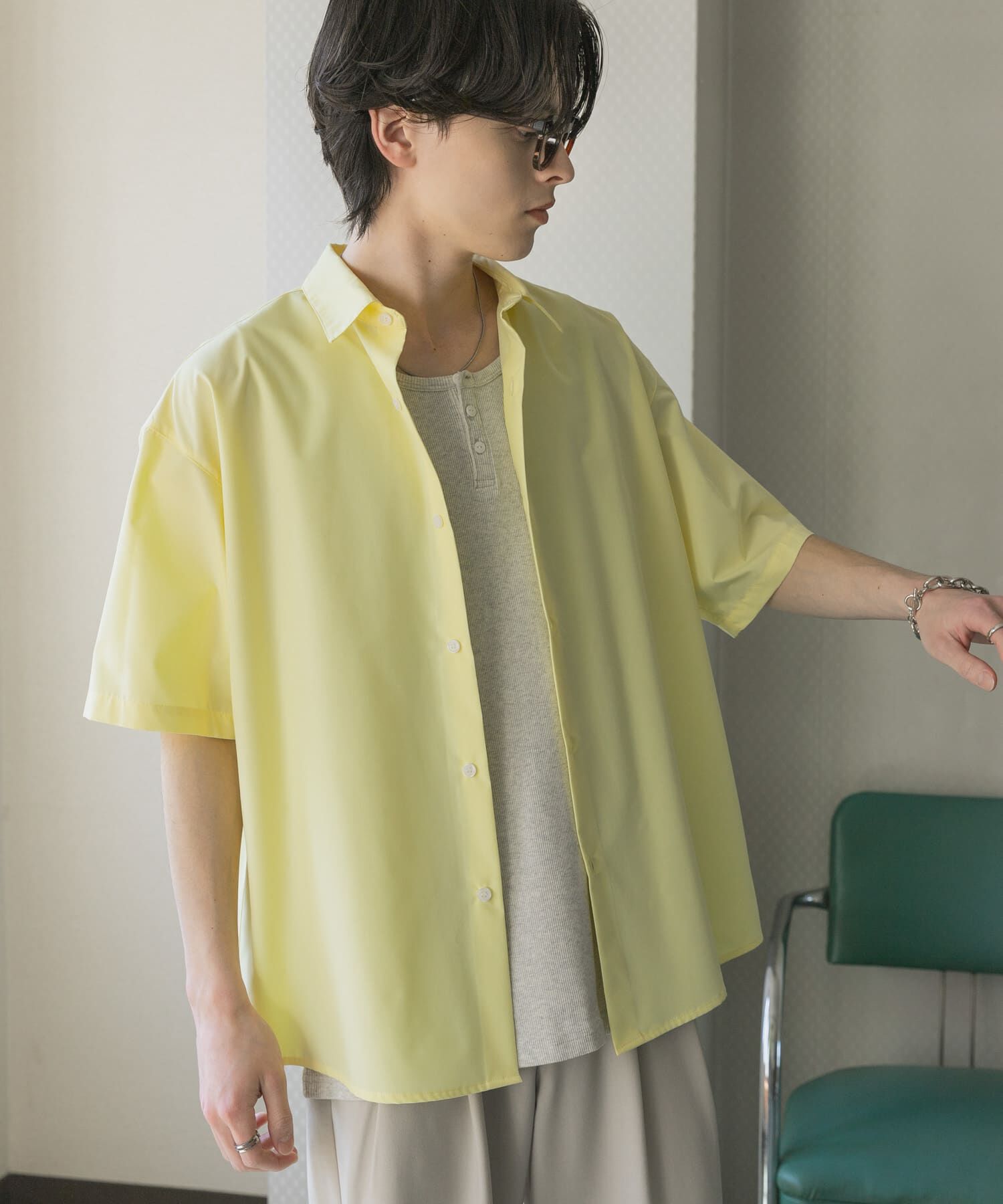 SENSE OF PLACE by URBAN RESEARCH「『ｲｰｼﾞｰｹｱ/速乾/接触冷感』ｺﾝﾌｫｰﾄﾚｷﾞｭﾗｰｶﾗｰｼｮ  」|シャツ・ブラウス|