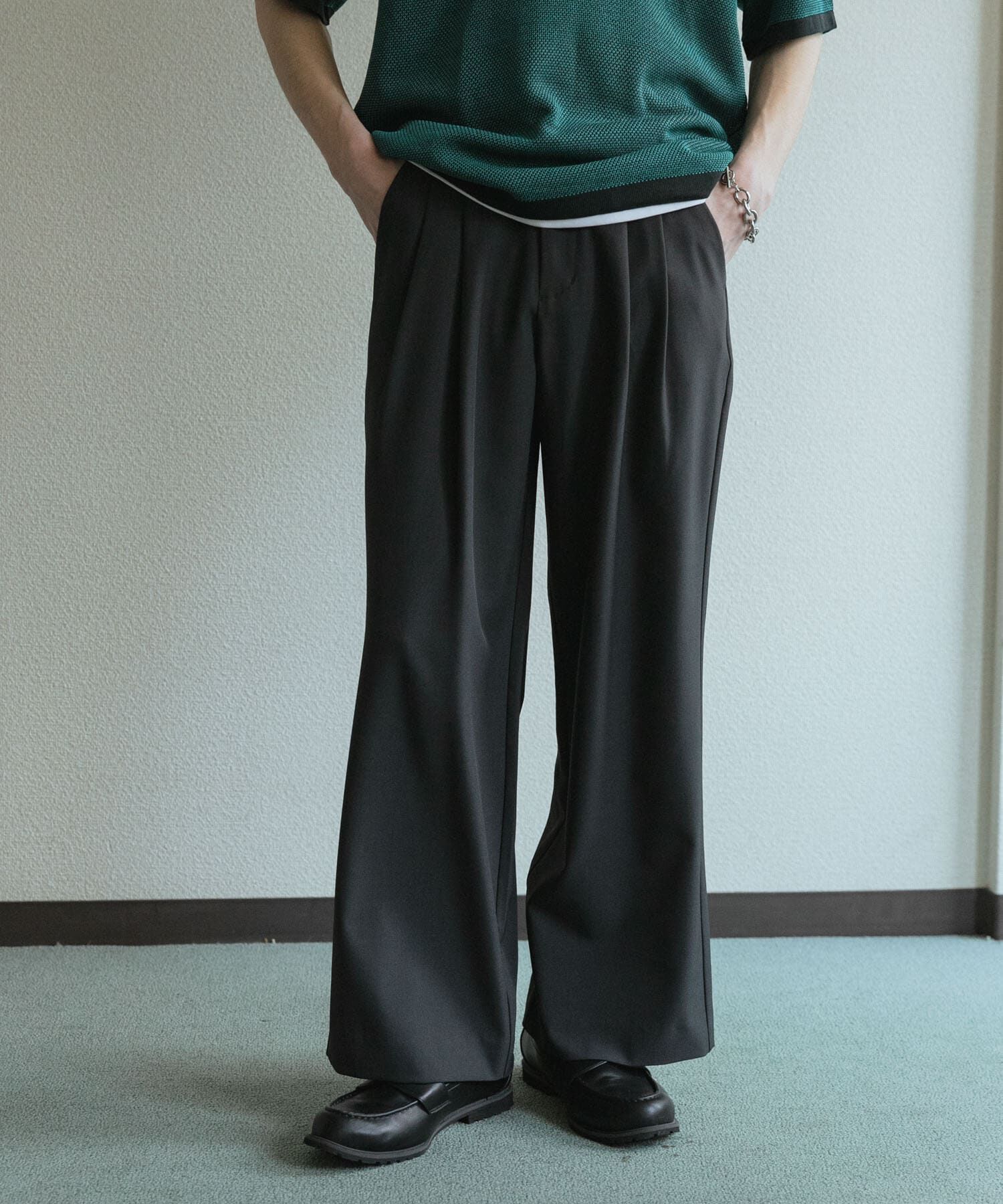 SENSE OF PLACE by URBAN RESEARCH「『速乾』ドライタッチ2タックワイドパンツ」|その他|
