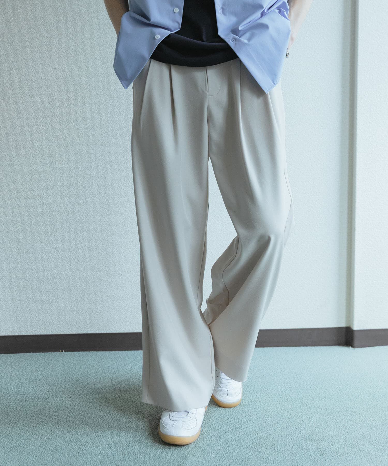 SENSE OF PLACE by URBAN RESEARCH「『速乾』ドライタッチ2タックワイドパンツ」|その他|