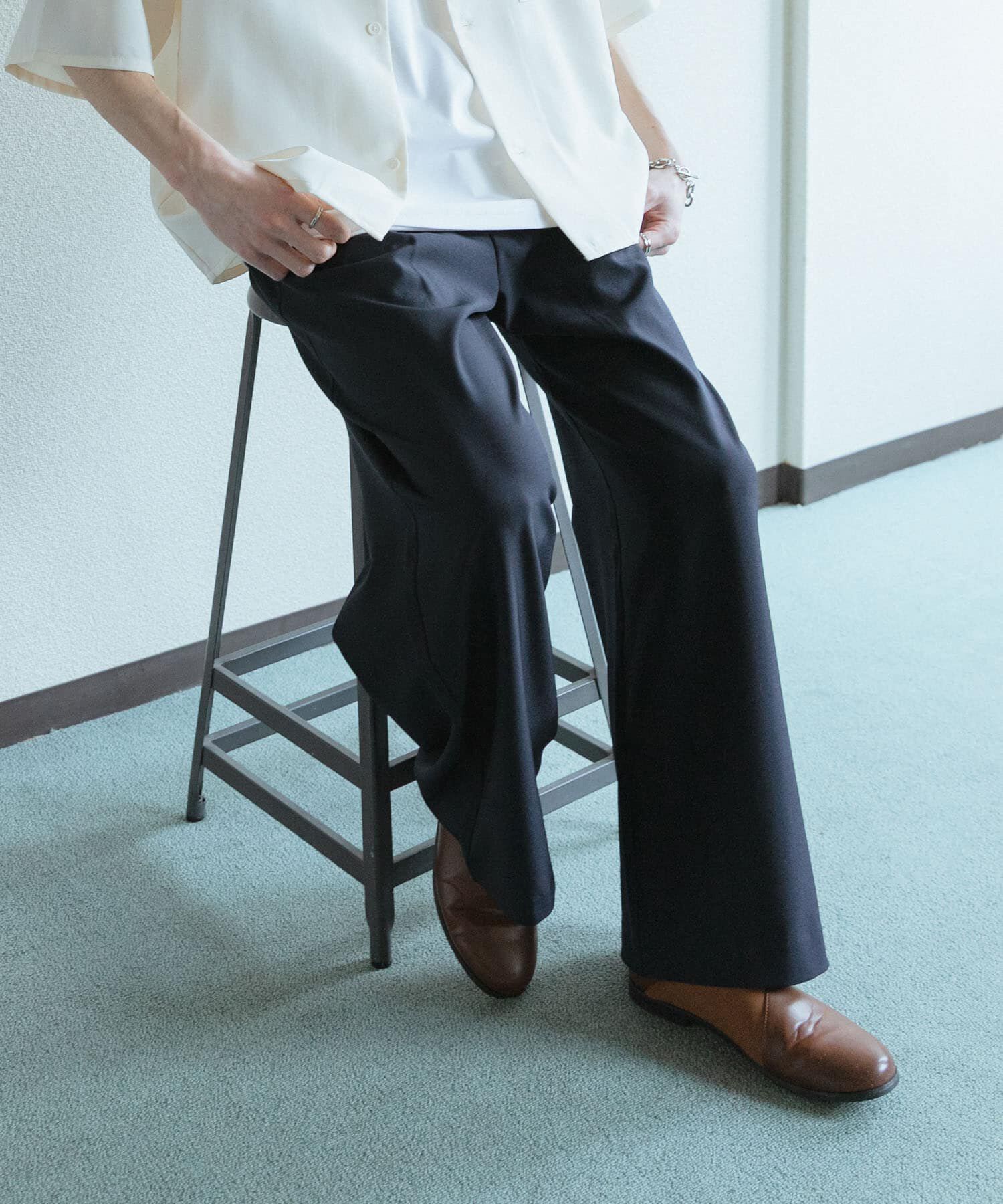 SENSE OF PLACE by URBAN RESEARCH「『速乾』ドライタッチ2タックワイドパンツ」|その他|