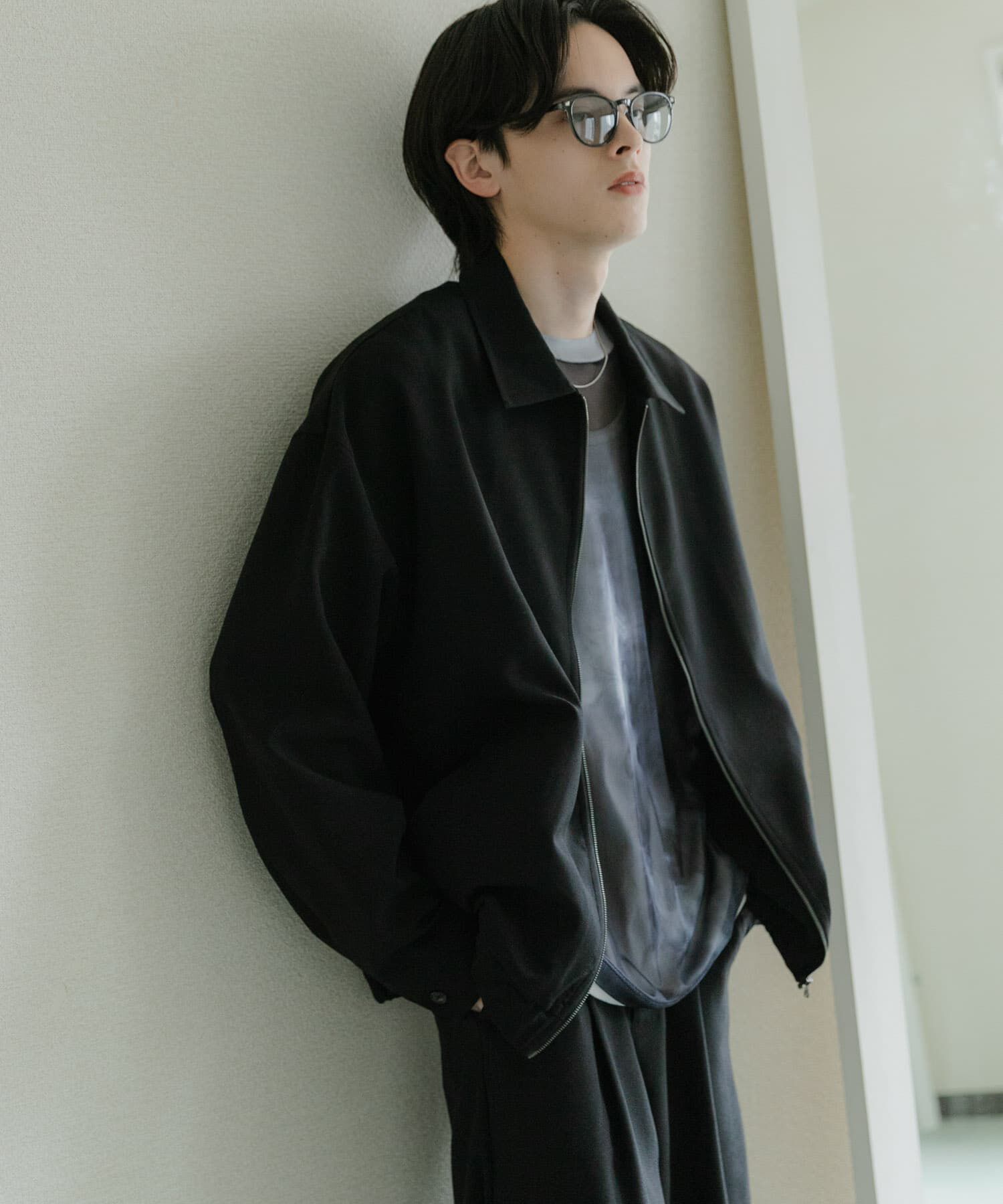 SENSE OF PLACE by URBAN RESEARCH「『UR TECH DRYLUXE』リネンライクジップブルゾン」|ブルゾン・スタジャン|