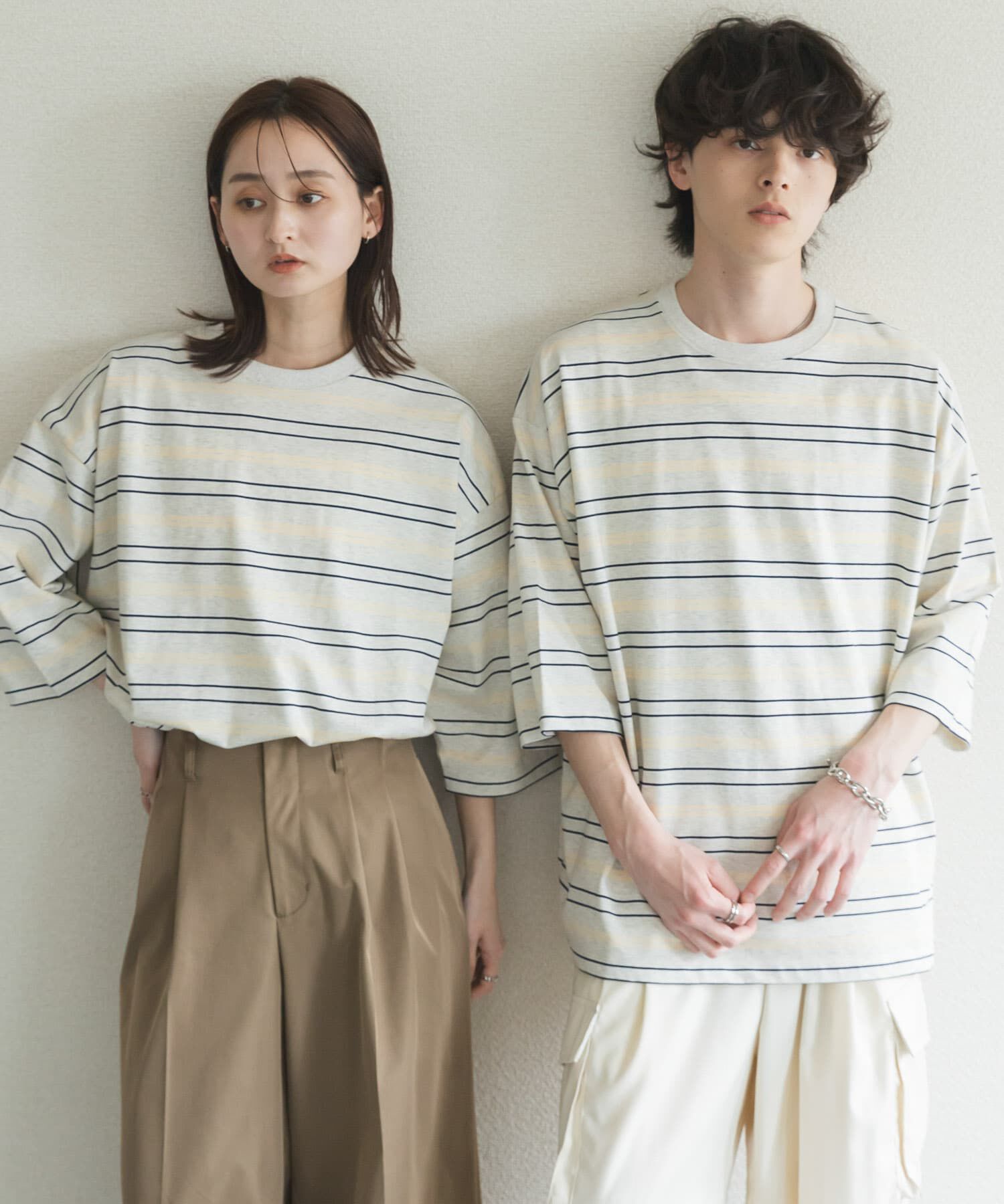 SENSE OF PLACE by URBAN RESEARCH「『ユニセックス』ボーダーエクストラルーズTシャツ」|Tシャツ・カットソー|