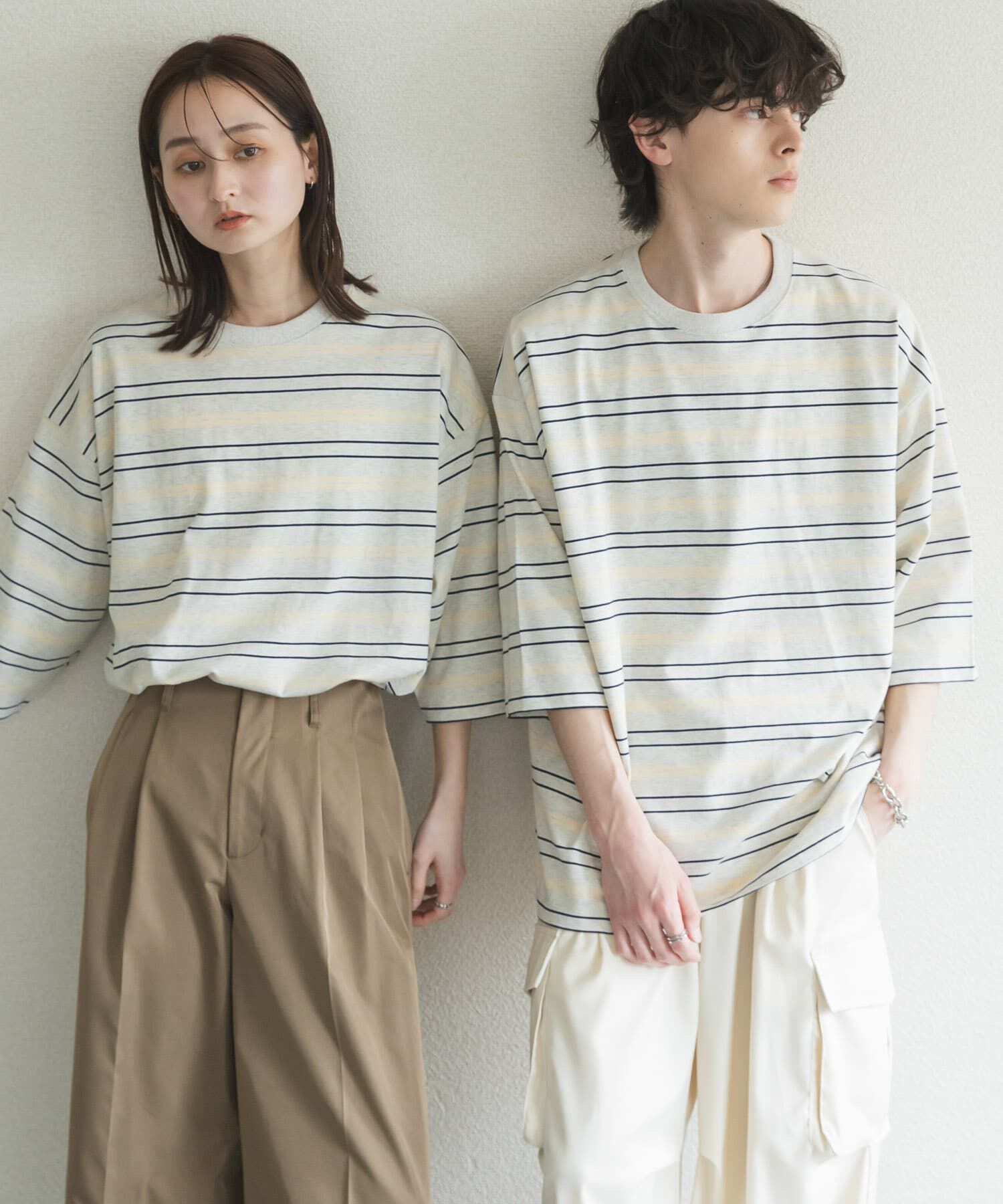 SENSE OF PLACE by URBAN RESEARCH「『ユニセックス』ボーダーエクストラルーズTシャツ」|Tシャツ・カットソー|