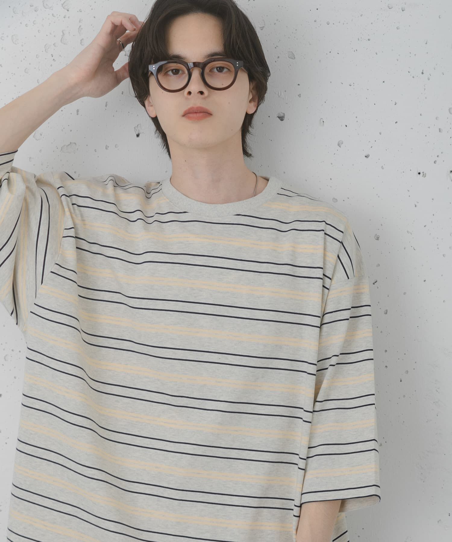 SENSE OF PLACE by URBAN RESEARCH「『ユニセックス』ボーダーエクストラルーズTシャツ」|Tシャツ・カットソー|