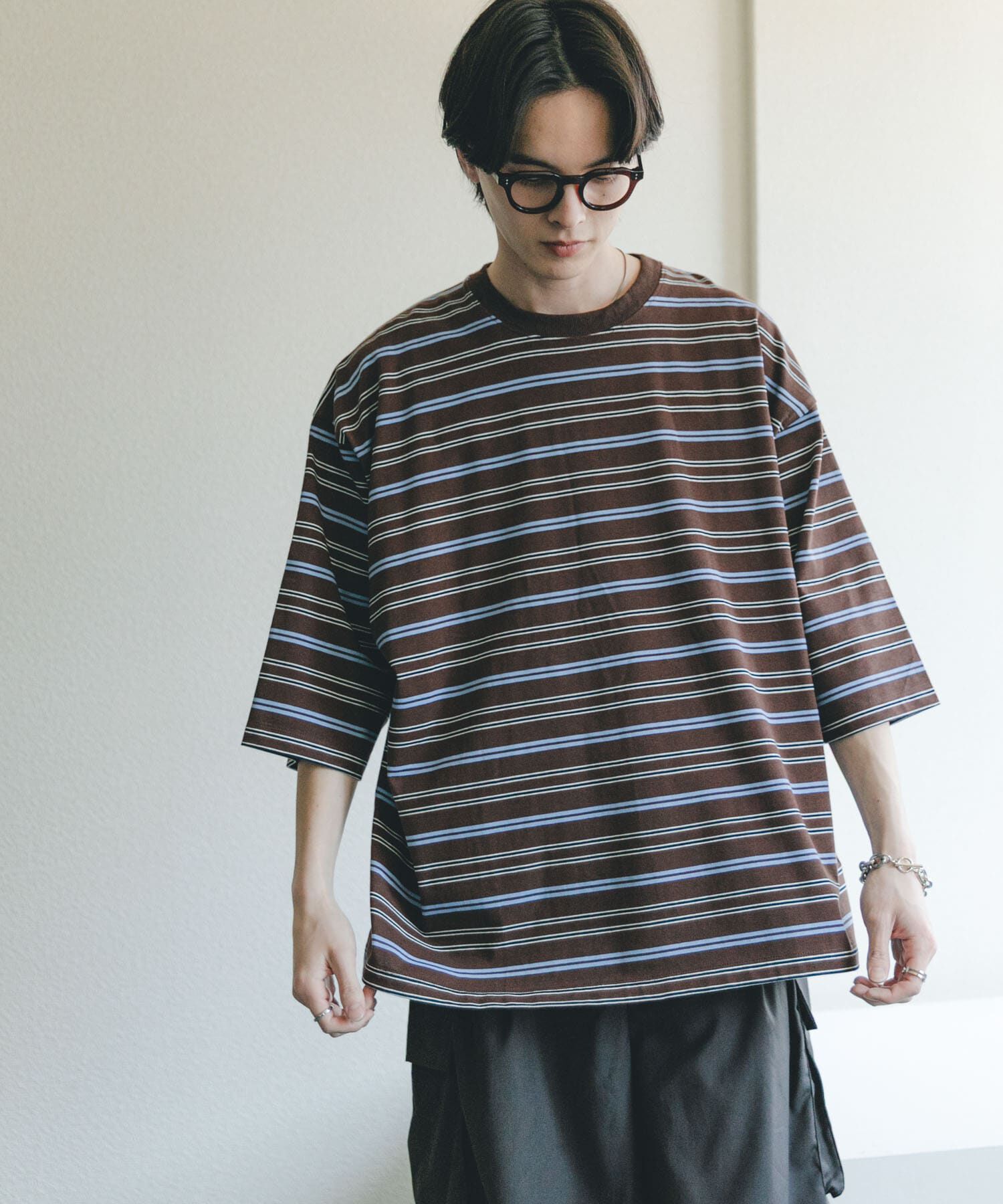 SENSE OF PLACE by URBAN RESEARCH「『ユニセックス』ボーダーエクストラルーズTシャツ」|Tシャツ・カットソー|