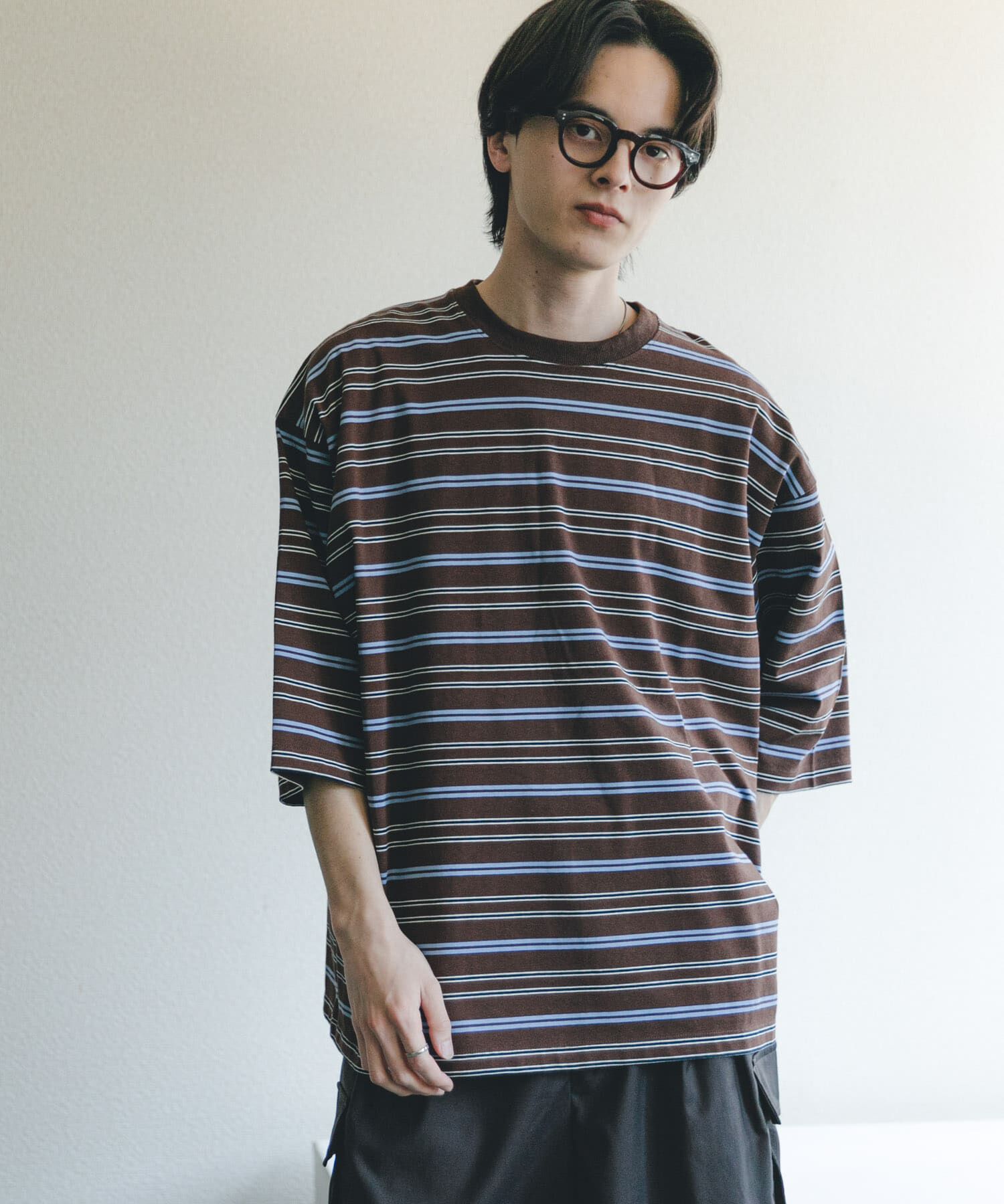 SENSE OF PLACE by URBAN RESEARCH「『ユニセックス』ボーダーエクストラルーズTシャツ」|Tシャツ・カットソー|