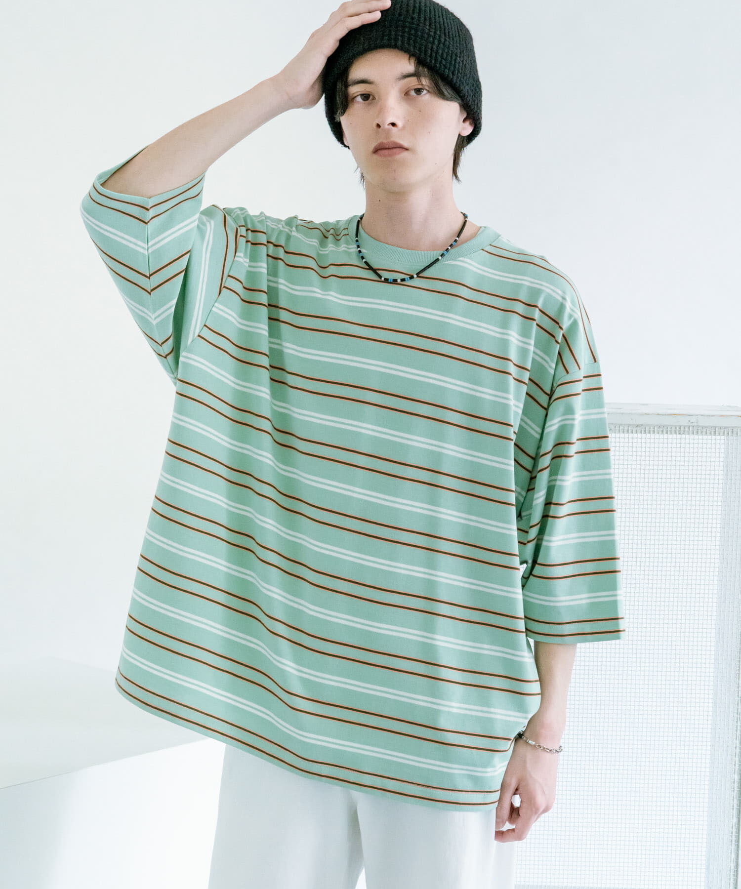 SENSE OF PLACE by URBAN RESEARCH「『ユニセックス』ボーダーエクストラルーズTシャツ」|Tシャツ・カットソー|
