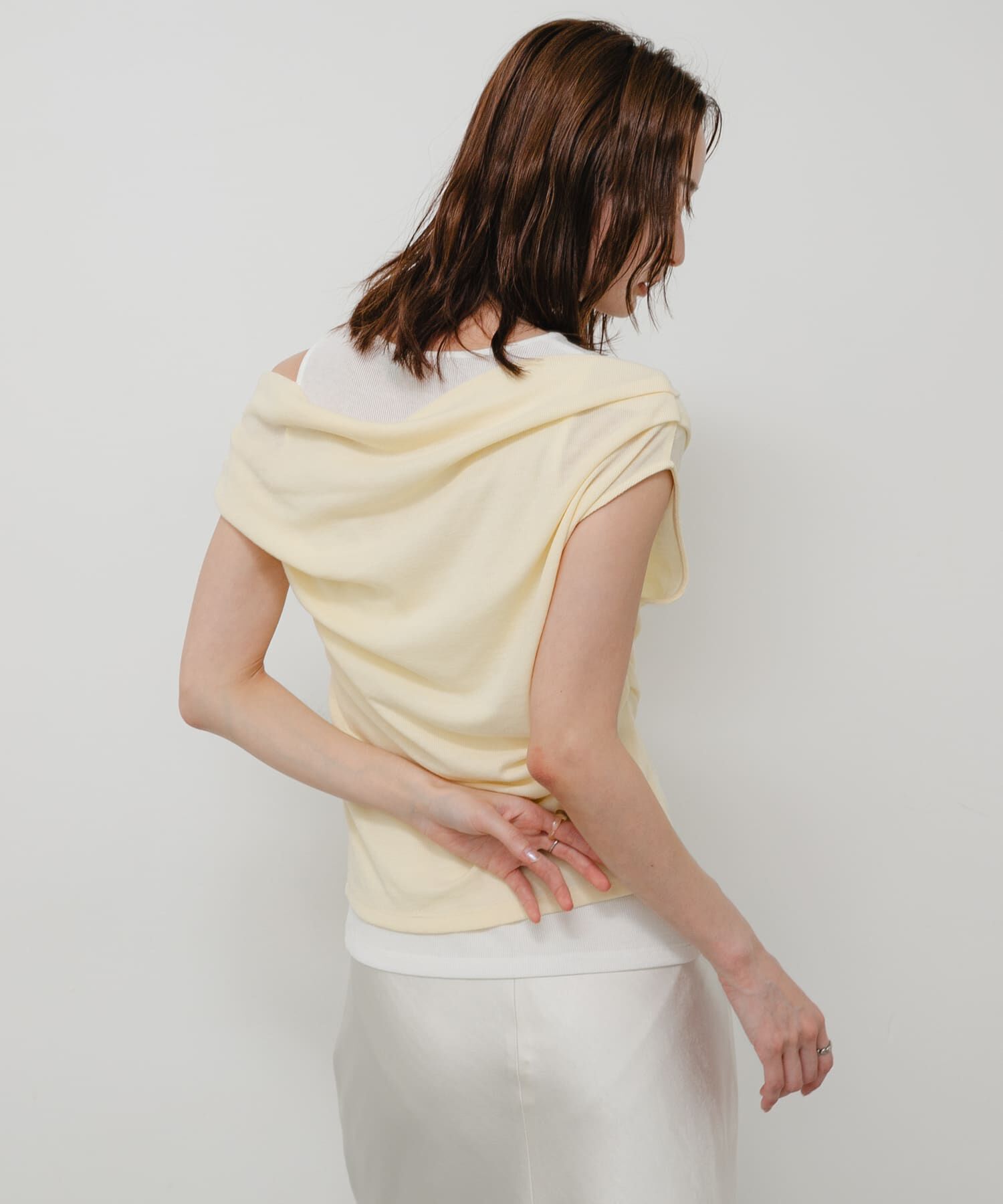 SENSE OF PLACE by URBAN RESEARCH「レイヤードドレープカットソー」|タンクトップ|