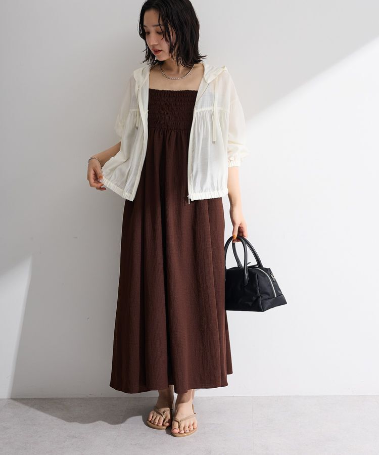 Green Parks「サッカーキャミワンピース」|ワンピース|Brown