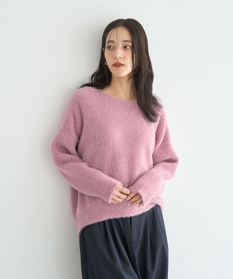 YECCA VECCA「ラメシャギードルマンニット」|ニット・セーター|