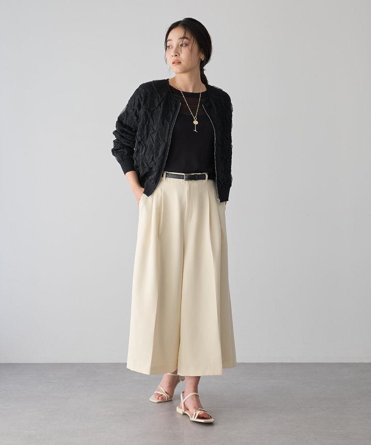 YECCA VECCA「ベルトSETクロップド丈パンツ」|その他|