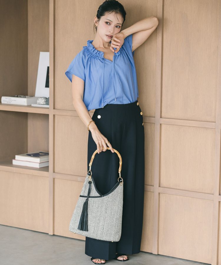 YECCA VECCA「【尾崎紗代子さん着用】＜A4対応＞チャーム付き2wayショルダーバッグ」|ショルダー・メッセンジャー|