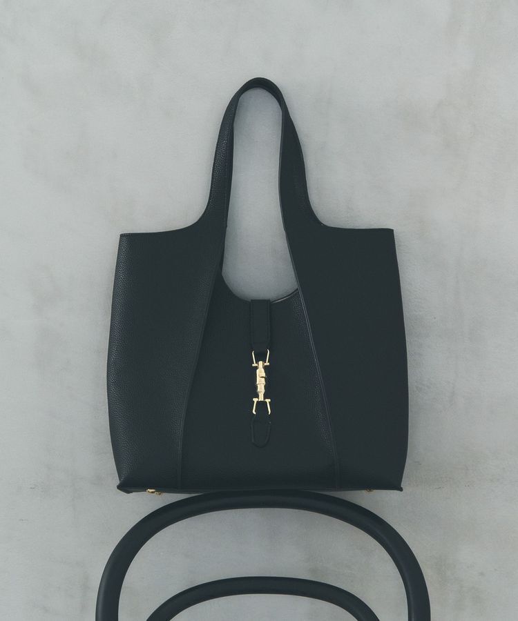 YECCA VECCA「【A4対応】メタルロックトートバッグ」|トートバッグ|Black