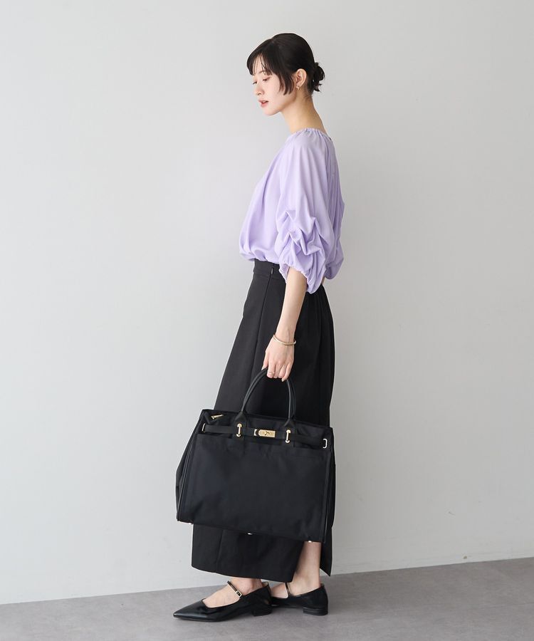 YECCA VECCA「story.PL BELTED TOTE L」|トートバッグ|