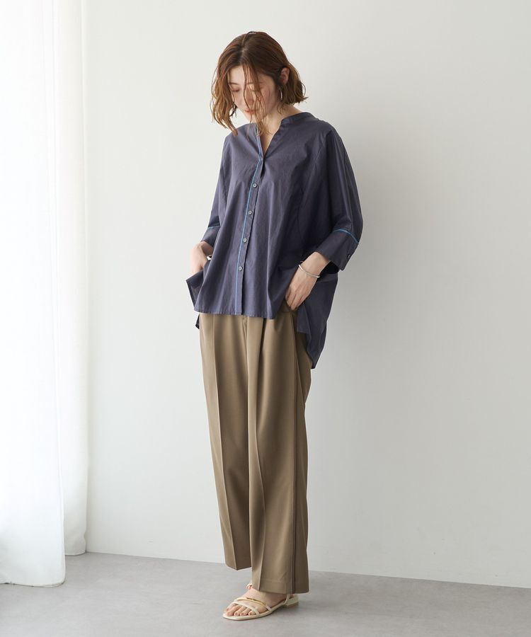 YECCA VECCA「サイドラインパイピングストレートパンツ」|その他|