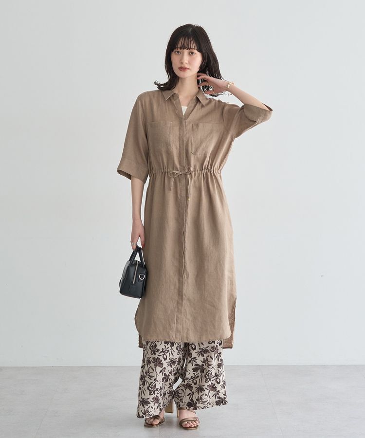 YECCA VECCA「アートプリントスリットワイドパンツ」|その他|