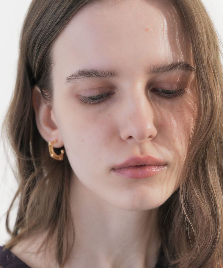 YECCA VECCA「メッシュフープピアス」|ピアス|