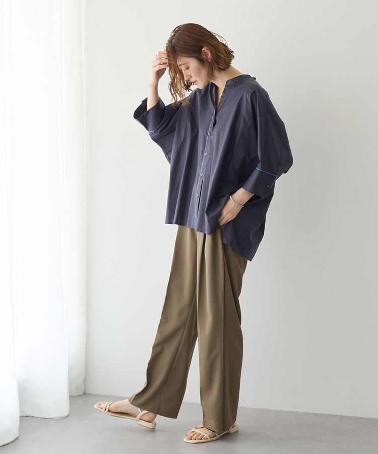 YECCA VECCA「ペーパータッチドルマンシャツ」|シャツ・ブラウス|