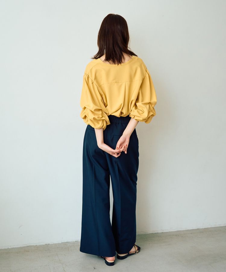 YECCA VECCA「タックスリーブスキッパーブラウス」|シャツ・ブラウス|
