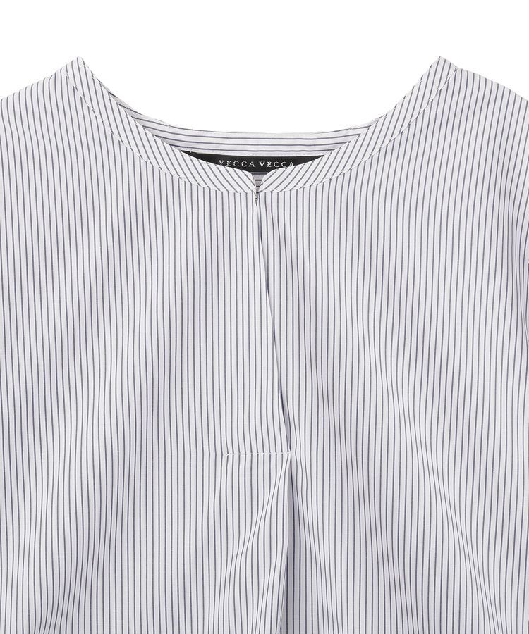 YECCA VECCA「タックスリーブスキッパーブラウス」|シャツ・ブラウス|