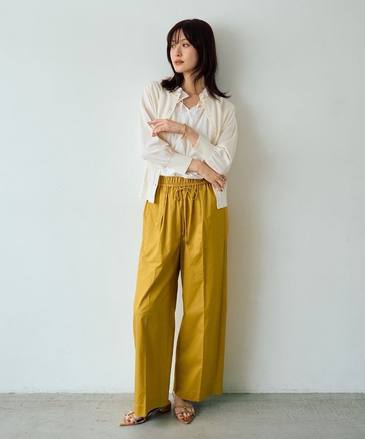 YECCA VECCA「コットンイージー切替ワイドパンツ」|その他|