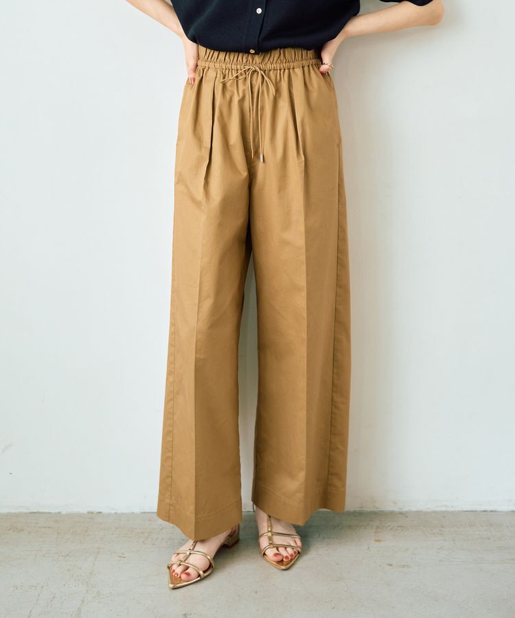 YECCA VECCA「コットンイージー切替ワイドパンツ」|その他|