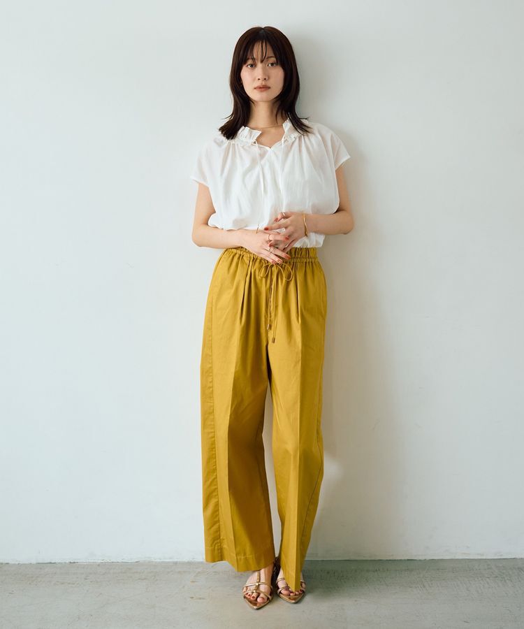 YECCA VECCA「コットンイージー切替ワイドパンツ」|その他|