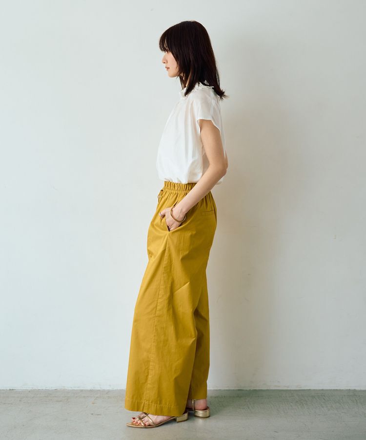 YECCA VECCA「コットンイージー切替ワイドパンツ」|その他|