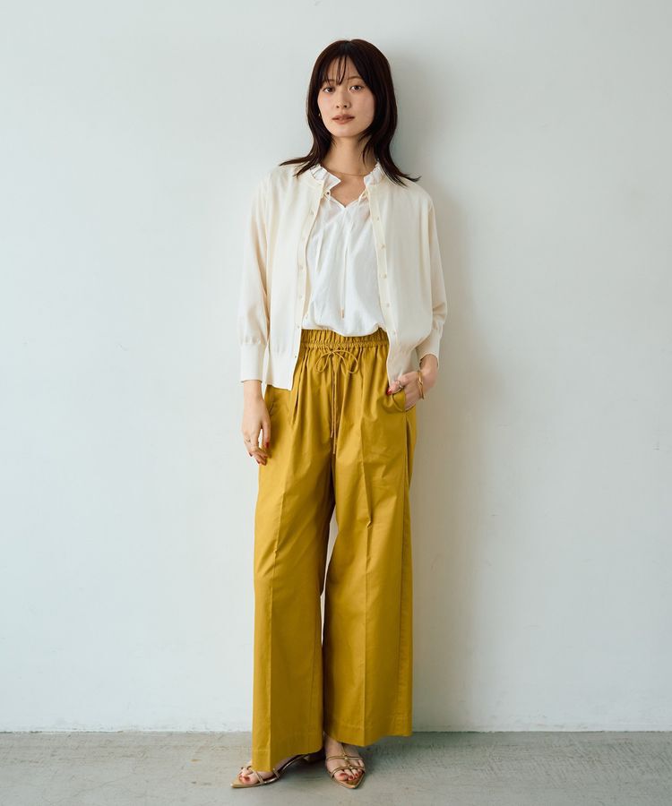 YECCA VECCA「コットンイージー切替ワイドパンツ」|その他|