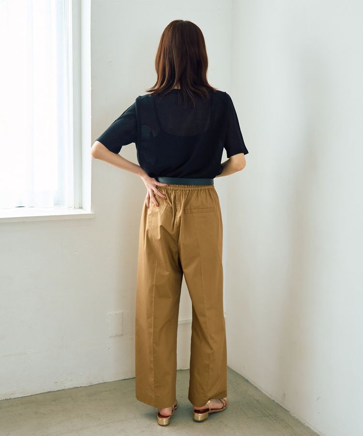 YECCA VECCA「コットンイージー切替ワイドパンツ」|その他|