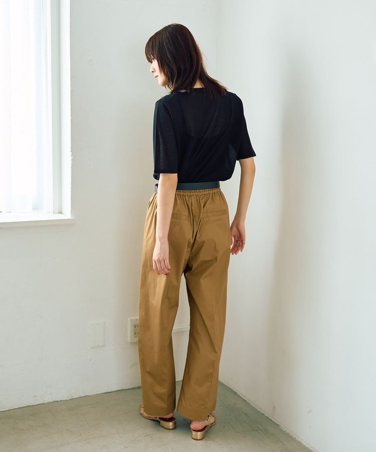 YECCA VECCA「コットンイージー切替ワイドパンツ」|その他|