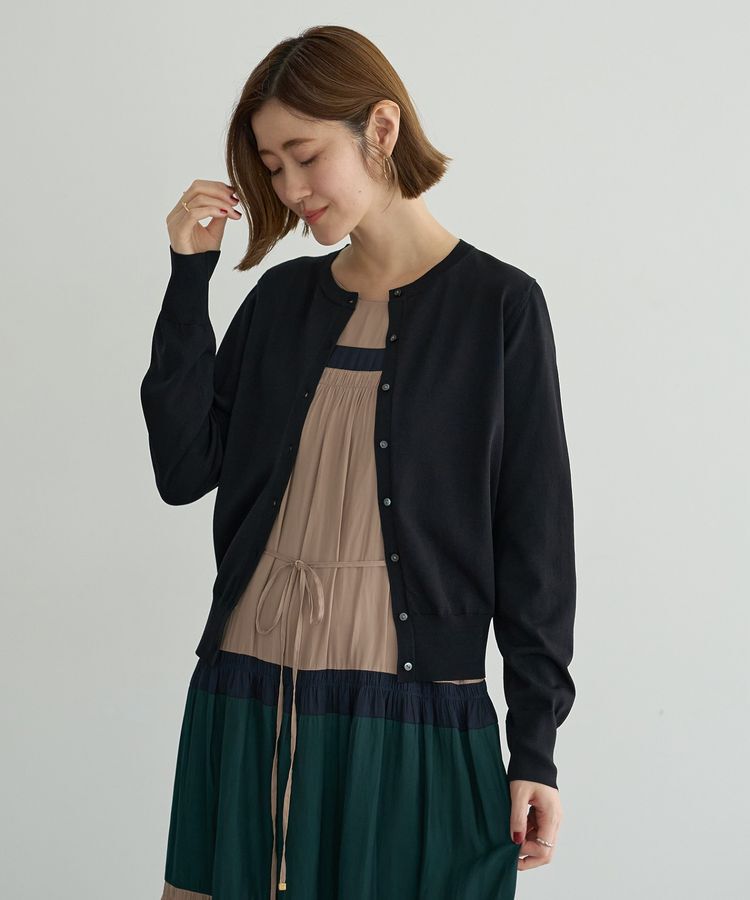 YECCA VECCA「【UVカット】クルーネックカーディガン」|カーディガン|