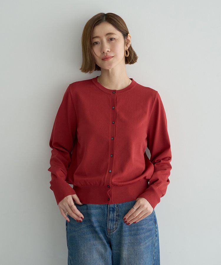 YECCA VECCA「【UVカット】クルーネックカーディガン」|カーディガン|