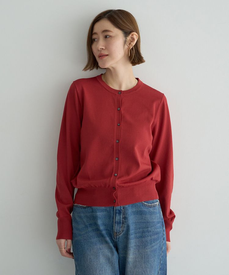 YECCA VECCA「【UVカット】クルーネックカーディガン」|カーディガン|