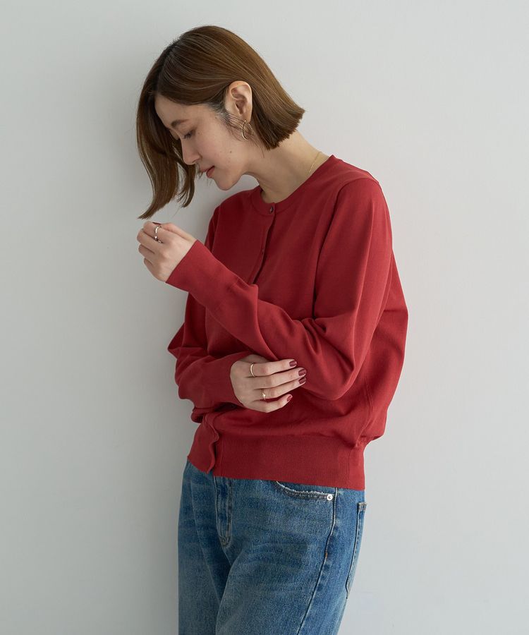 YECCA VECCA「【UVカット】クルーネックカーディガン」|カーディガン|