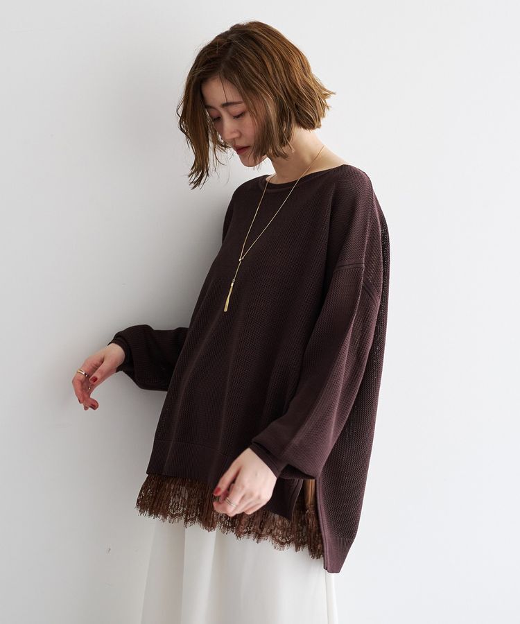 Editt by YECCA VECCA「メッシュルーズニット」|ニット・セーター|