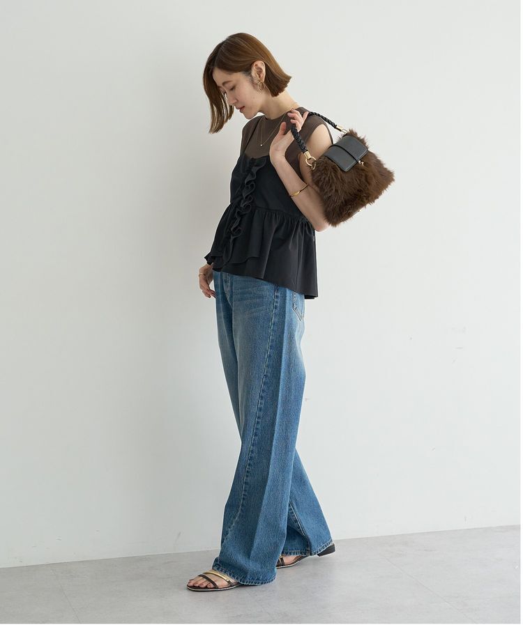 YECCA VECCA「【2点SET】ラッフルキャミセットニット」|ニット・セーター|