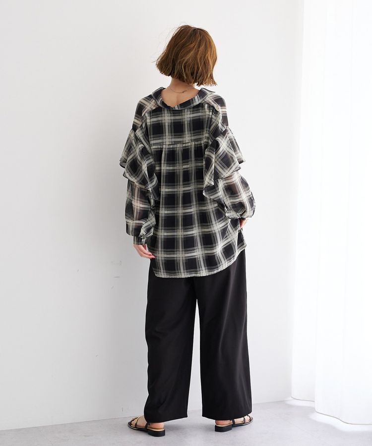 YECCA VECCA「サイドラインイージーワイドパンツ」|その他|