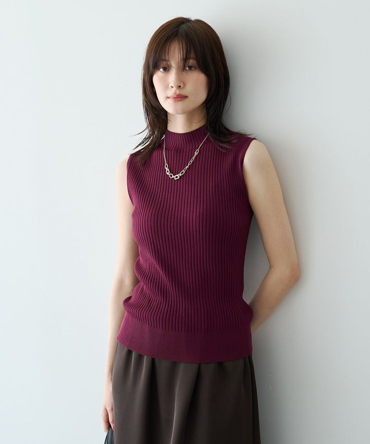YECCA VECCA「ハイネックノースリーブニット」|ニット・セーター|