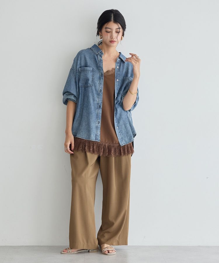 YECCA VECCA「バイオ加工ヴィンテージデニムシャツ」|シャツ・ブラウス|