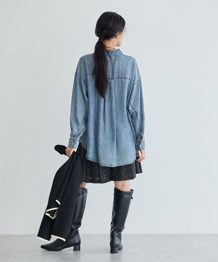 YECCA VECCA「バイオ加工ヴィンテージデニムシャツ」|シャツ・ブラウス|