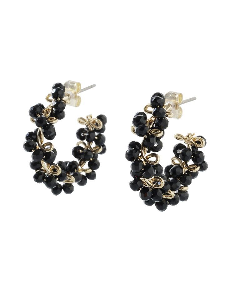 YECCA VECCA「ビーズフープピアス」|ピアス|