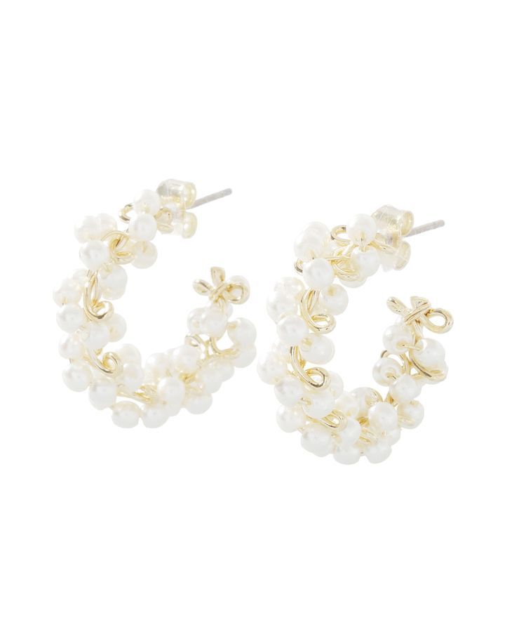 YECCA VECCA「ビーズフープピアス」|ピアス|