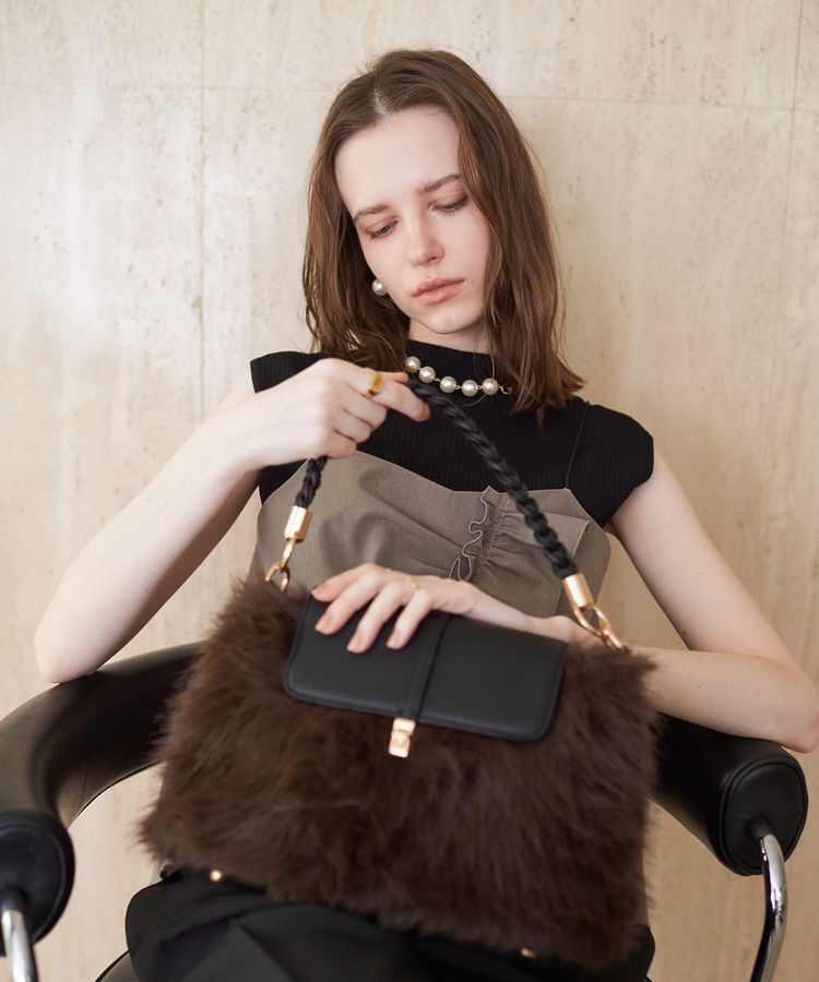 YECCA VECCA「BIGパールキャッチピアス」|ピアス|