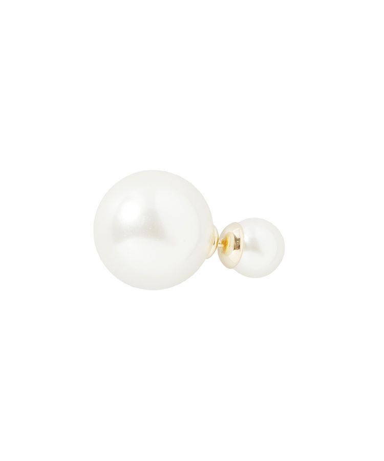 YECCA VECCA「BIGパールキャッチピアス」|ピアス|