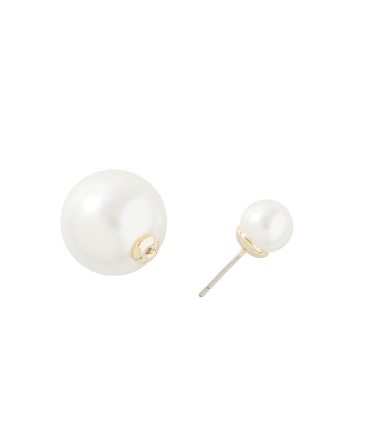 YECCA VECCA「BIGパールキャッチピアス」|ピアス|