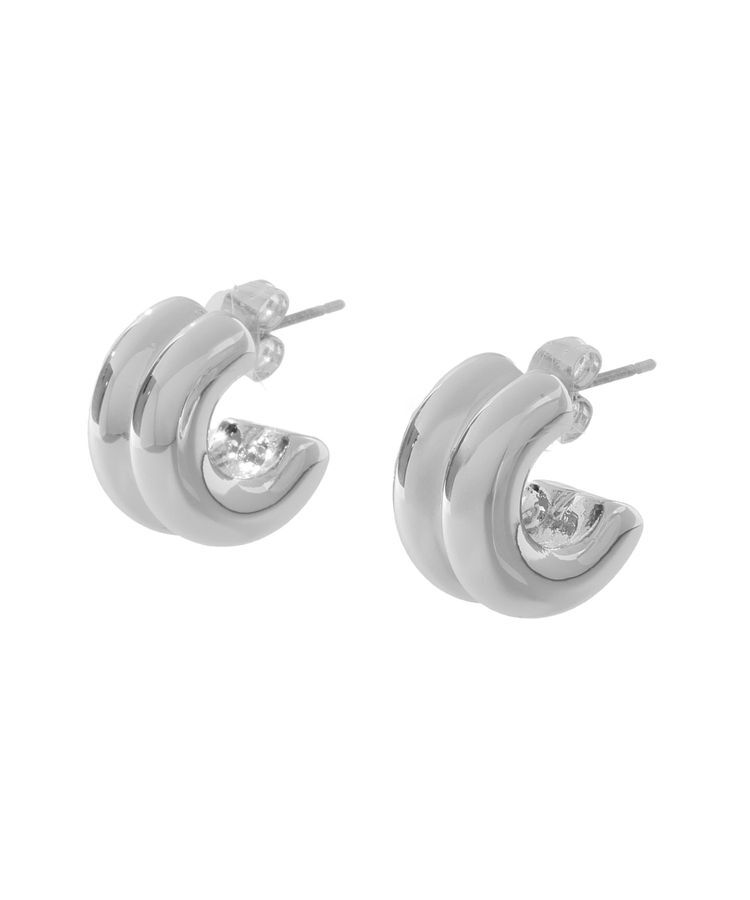 YECCA VECCA「ダブルフープピアス」|ピアス|
