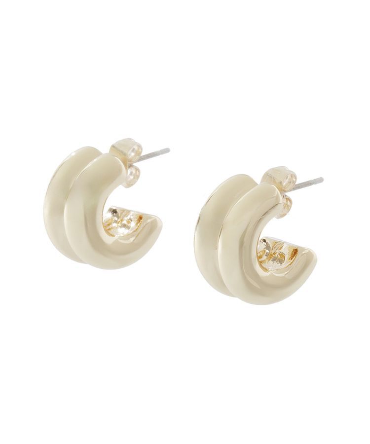YECCA VECCA「ダブルフープピアス」|ピアス|